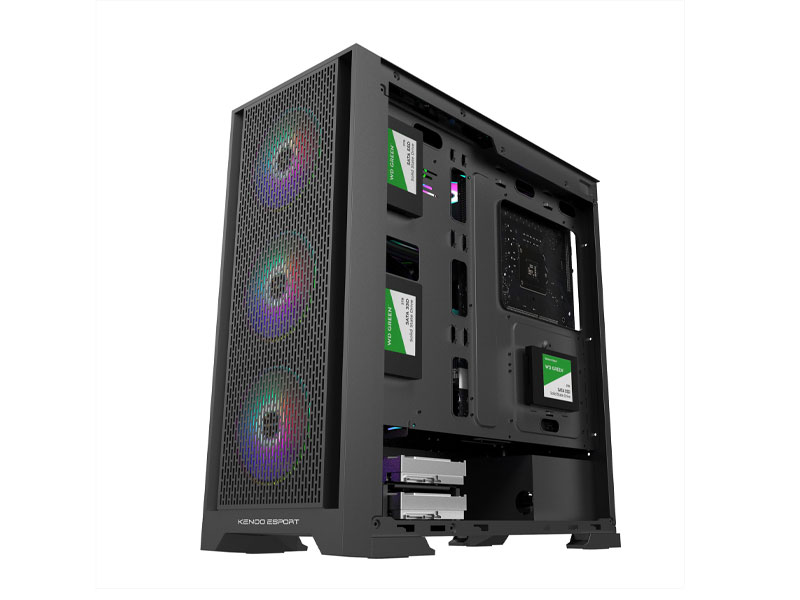 Vỏ case KENOO ESPORT FM800 E-ATX Đen