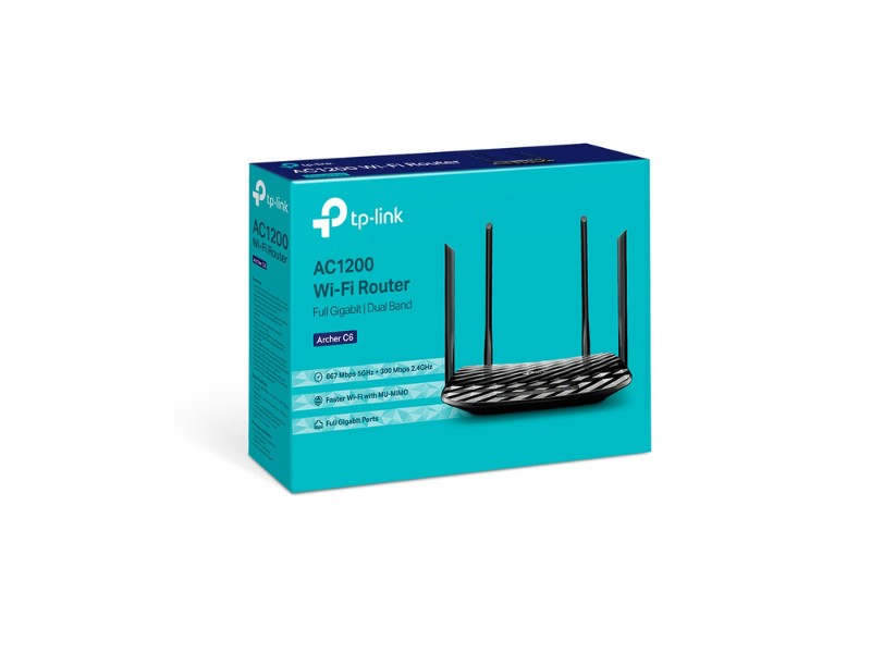 Bộ Định Tuyến TP-Link Archer C6 V2.20 AC1200 Wireless MU-MIMO Gigabit Router