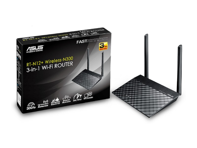 Bộ định tuyến Asus RT-N12+	Wi-Fi Router N300