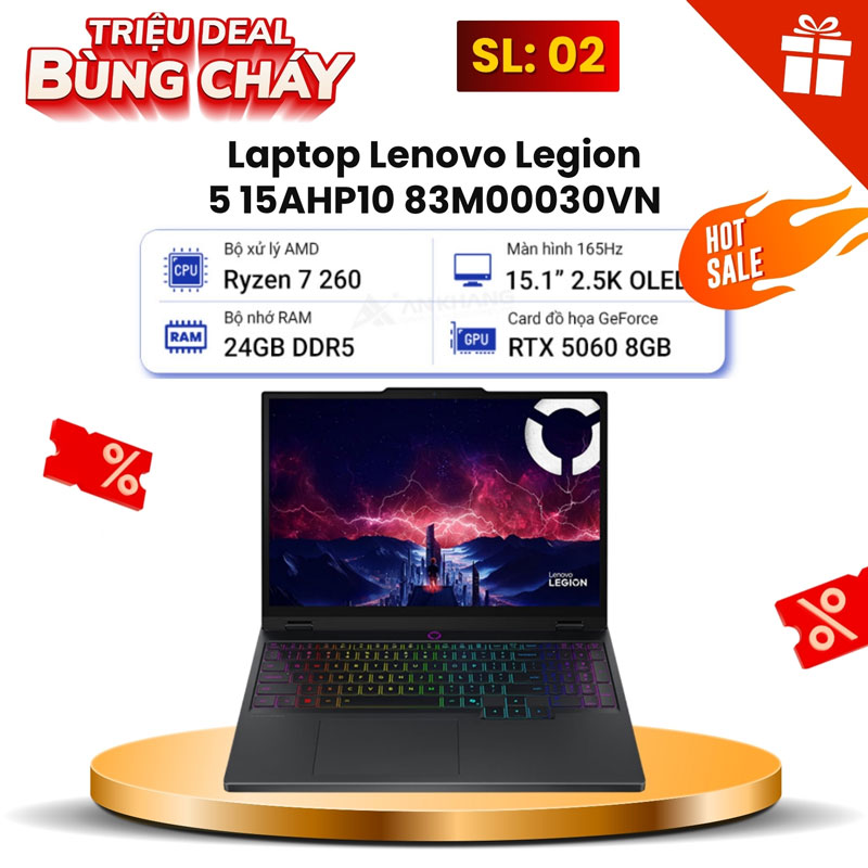 Laptop Lenovo Legion 5 15AHP10 83M00030VN