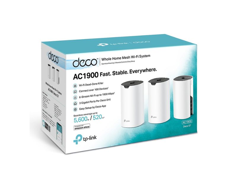 Bộ phát Wi-Fi TP-Link Deco S7 3-Pack AC1900