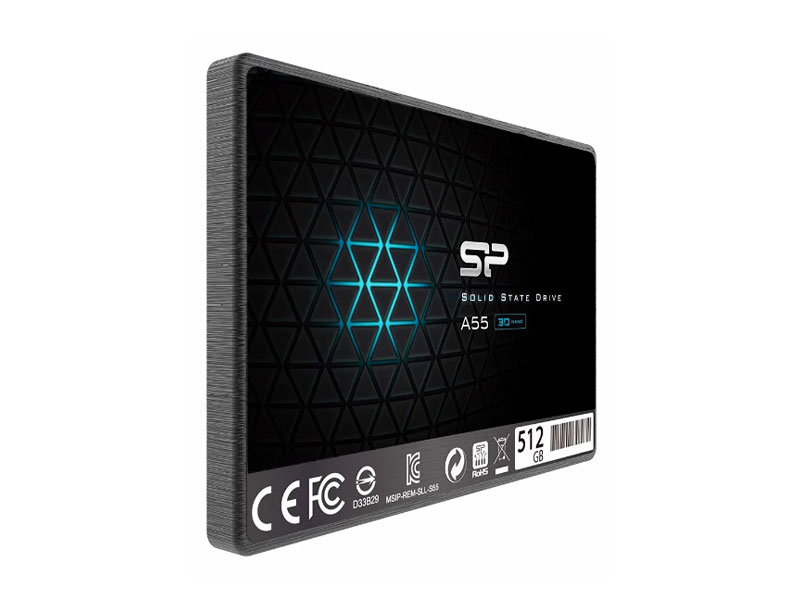 Ổ cứng SSD Silicon A55 512GB 2.5inch Sata (500-450MB/s)