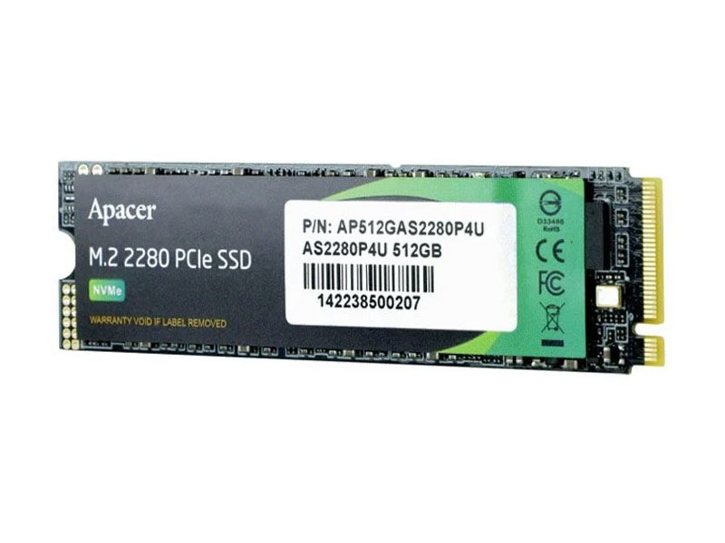 Ổ cứng SSD Apacer AS2280P4U 512GB M.2 PCIe (Up to 3500-3000MB/s)