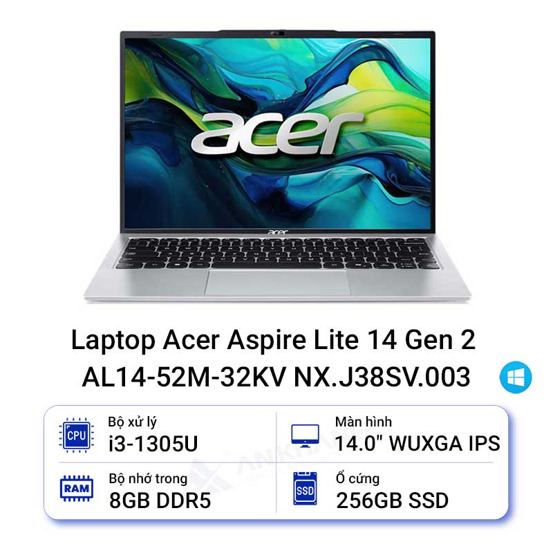 Laptop Acer Aspire Lite 14 Gen 2 AL14-52M-32KV NX.J38SV.003