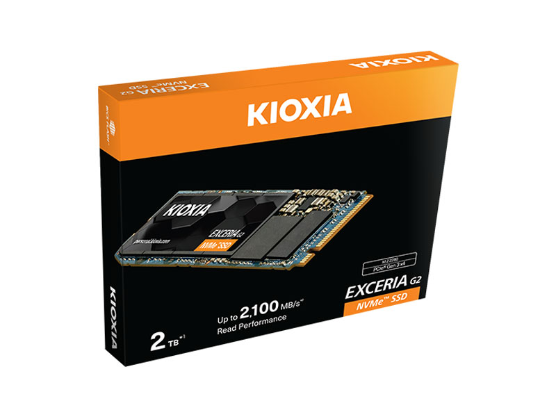 Ổ cứng SSD Kioxia Exceria G2 2000GB NVME PCIe3x4 LRC20Z002TG8 (2100-1700MB/s)