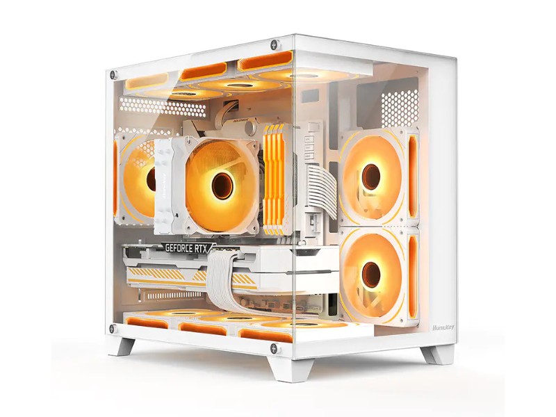 Vỏ case Huntkey S920 Storm Full View (White)