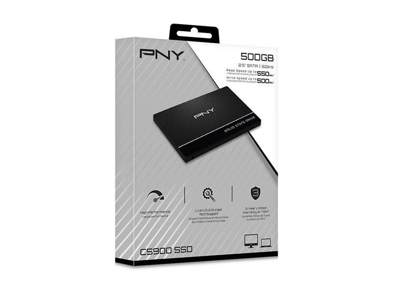 Ổ cứng SSD PNY CS900 500GB 2.5inch Sata3 SSD7CS900-500-RB (550-500MB/s)