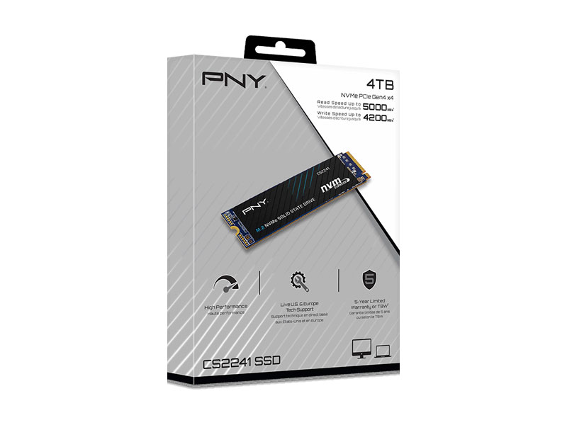 Ổ cứng SSD PNY CS2241 4TB NVMe PCIe Gen4x4 M280CS2241-4TB-CL (5000-4200MB/s)