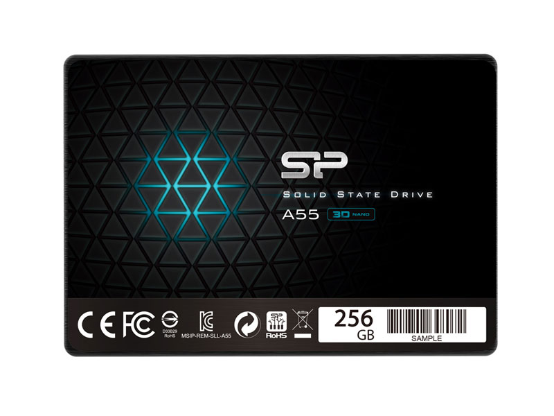 Ổ cứng SSD Silicon A55 256GB 2.5inch Sata SP256GBSS3A55S25 (460-450MB/s)