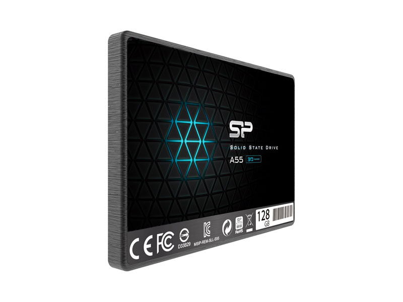 Ổ cứng SSD Silicon A55 128GB 2.5inch Sata SP128GBSS3A55S25 (460-360MB/s)