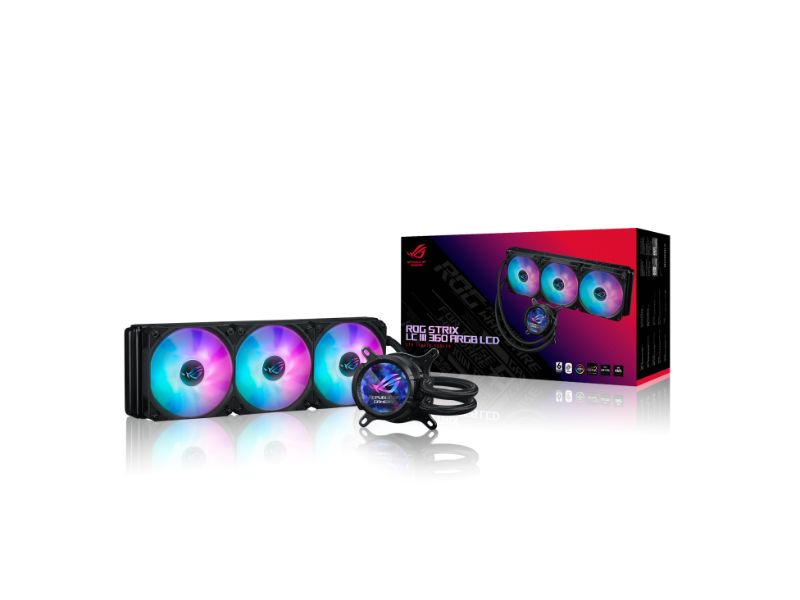 Tản nhiệt nước ASUS ROG STRIX LC III 360 ARGB LCD (Màu đen)