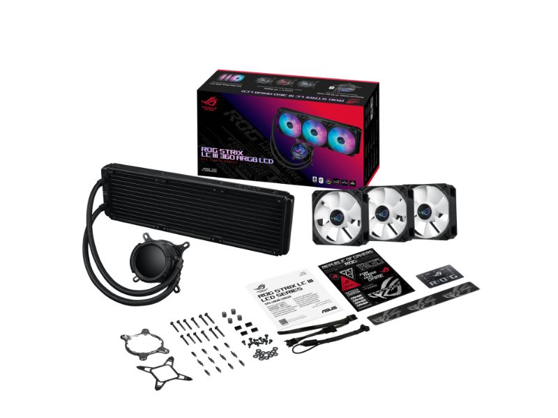 Tản nhiệt nước ASUS ROG STRIX LC III 360 ARGB LCD (Màu đen)