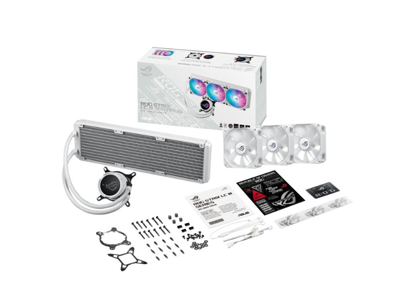 Tản nhiệt nước AIO ASUS ROG STRIX LC III 360 ARGB (Màu trắng)