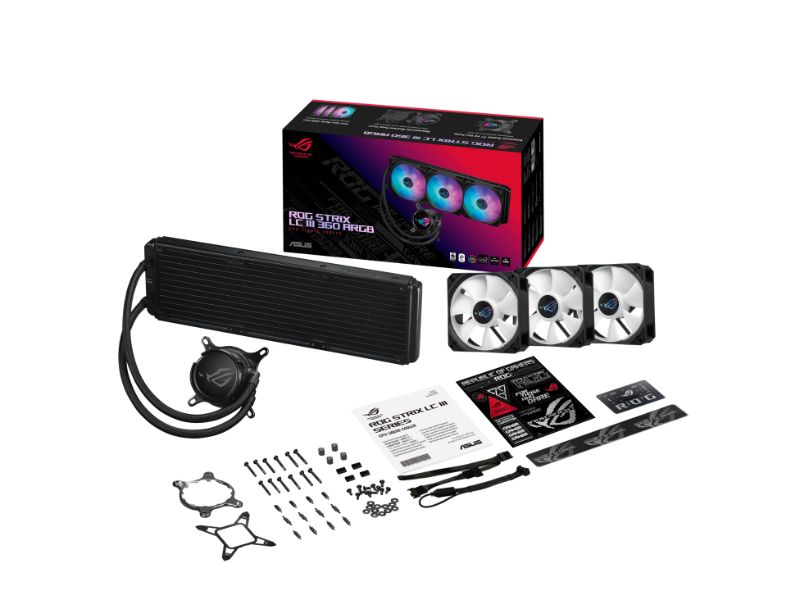 Tản nhiệt nước AIO ASUS ROG STRIX LC III 360 ARGB (Màu đen)
