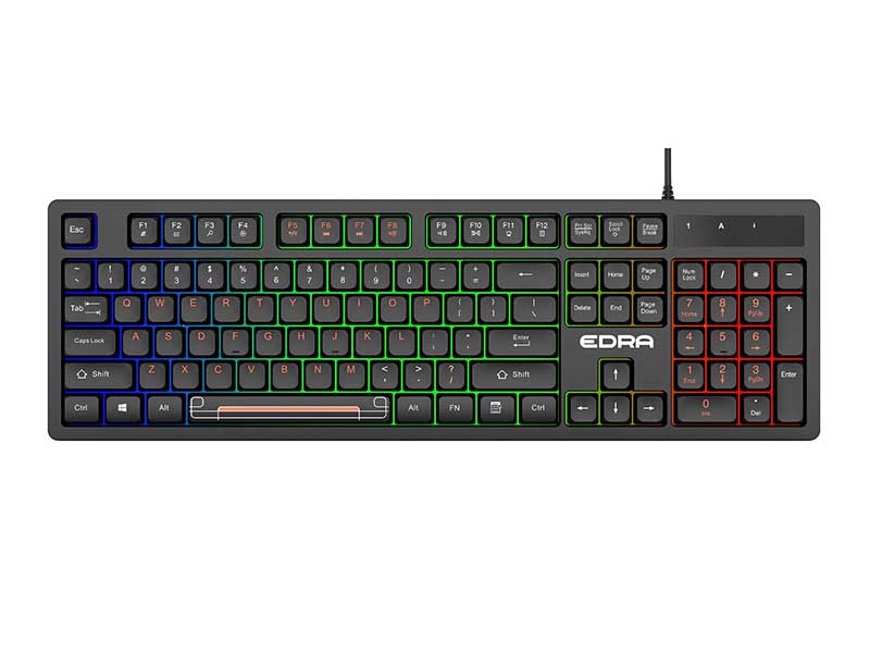 Bàn phím chơi game giả cơ E-DRA EK506 màu đen