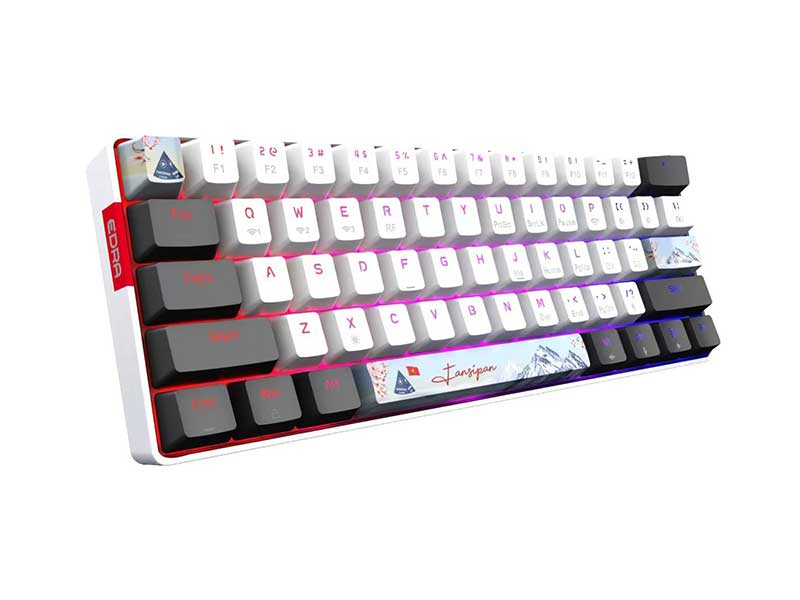 Bàn phím cơ gaming E-DRA EK361W Snow