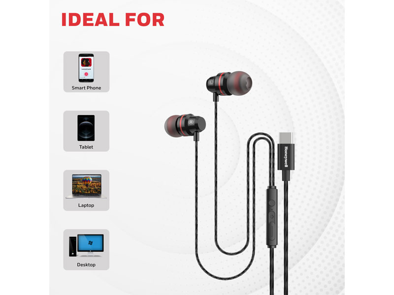 Tai nghe Honeywell Suono P60 HC000402/AUD/WEP/BLK/TYPEC