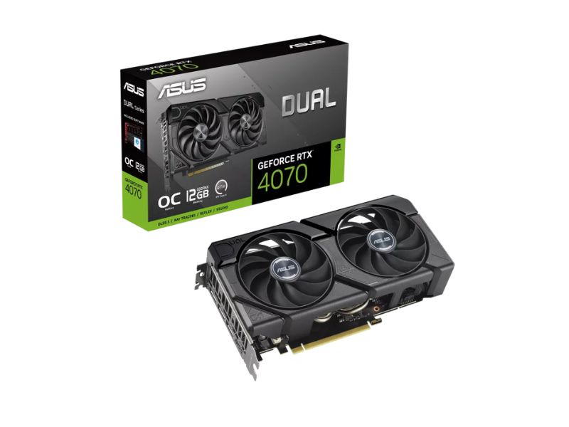 VGA ASUS Dual GeForce RTX 4070 EVO OC 12GB GDDR6X (DUAL-RTX4070-12G-EVO)
