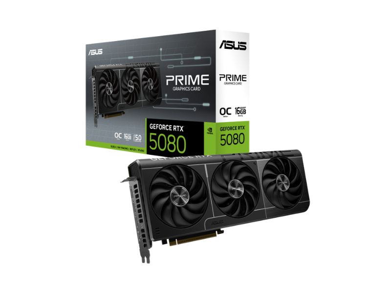 VGA ASUS PRIME GeForce RTX 5080 16GB GDDR7 OC (PRIME-RTX5080-016G)