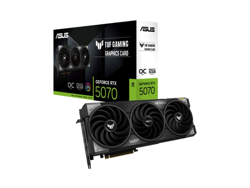 VGA ASUS TUF Gaming GeForce RTX 5070 12GB GDDR7 OC (TUF-RTX5070-O12G-GAMING)