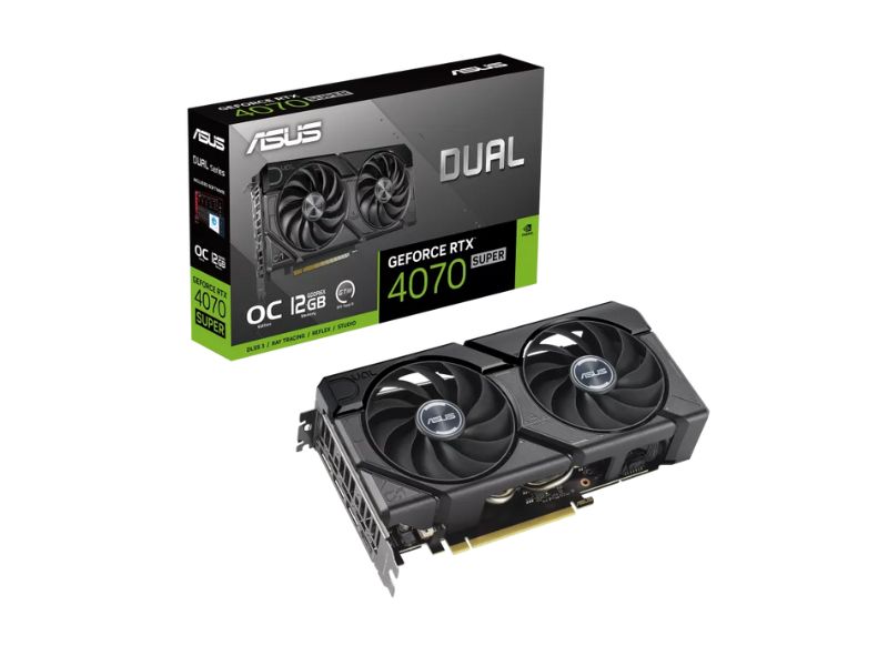 VGA ASUS Dual GeForce RTX 4070 SUPER EVO OC 12GB GDDR6X (DUAL-RTX4070S-O12G-EVO)