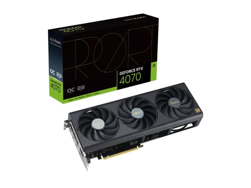 VGA ASUS ProArt GeForce RTX 4070 12GB GDDR6X (PROART-RTX4070-12G)
