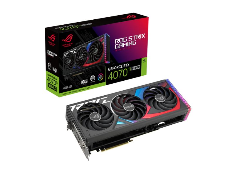 VGA ASUS ROG Strix GeForce RTX 4070 Ti SUPER 16GB GDDR6X (ROG-STRIX-RTX4070TIS-16G-GAMING)