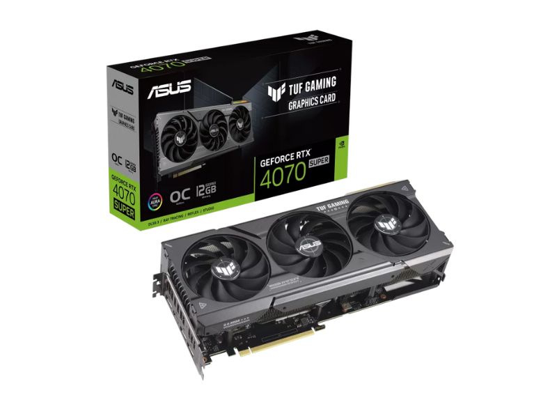 VGA ASUS TUF Gaming GeForce RTX 4070 SUPER 12GB GDDR6X OC (TUF-RTX4070S-O12G-GAMING)