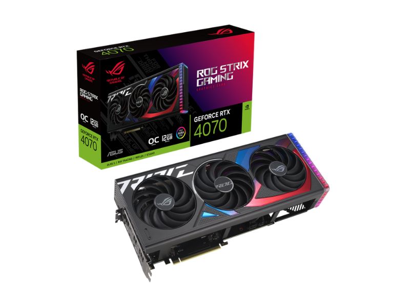 VGA ASUS ROG Strix GeForce RTX 4070 12GB GDDR6X OC (ROG-STRIX-RTX4070-O12G-GAMING)