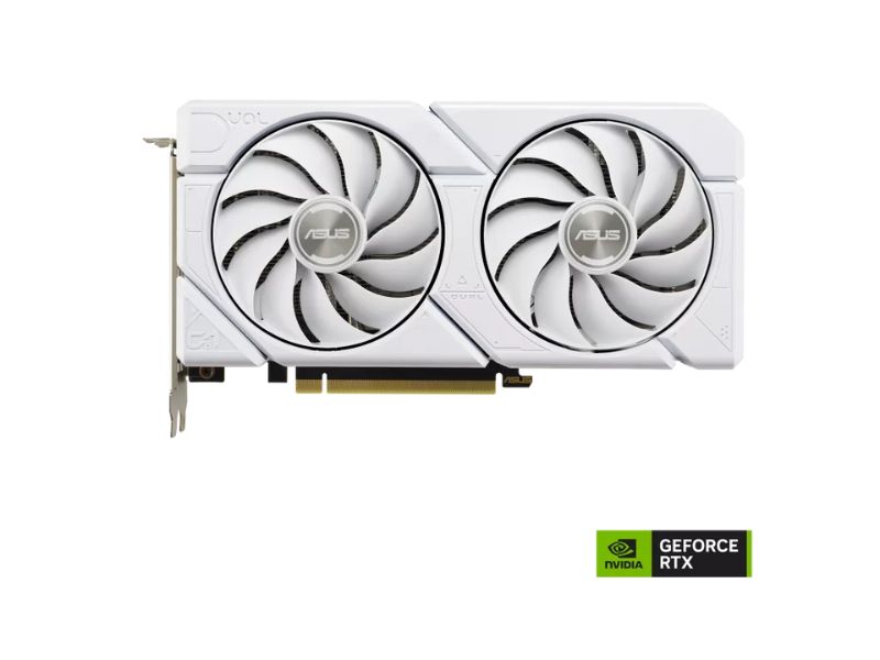 VGA ASUS Dual GeForce RTX 4070 EVO White OC 12GB GDDR6X (DUAL-RTX4070-O12G-EVO-WHITE)