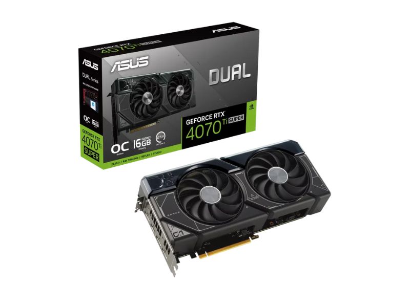 VGA ASUS Dual GeForce RTX 4070 Ti SUPER OC 16GB GDDR6X (DUAL-RTX4070TIS-O16G)