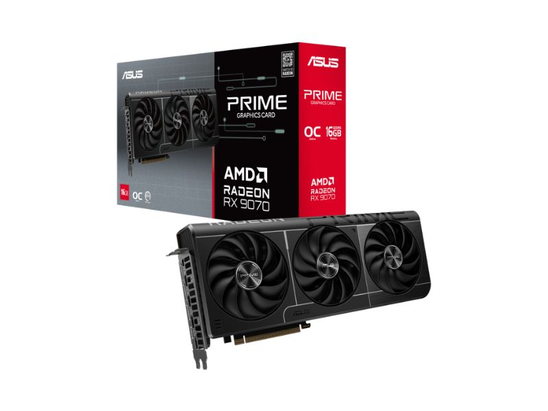 VGA ASUS Prime Radeon RX 9070 XT OC 16GB GDDR6 (PRIME-RX9070XT-O16G)