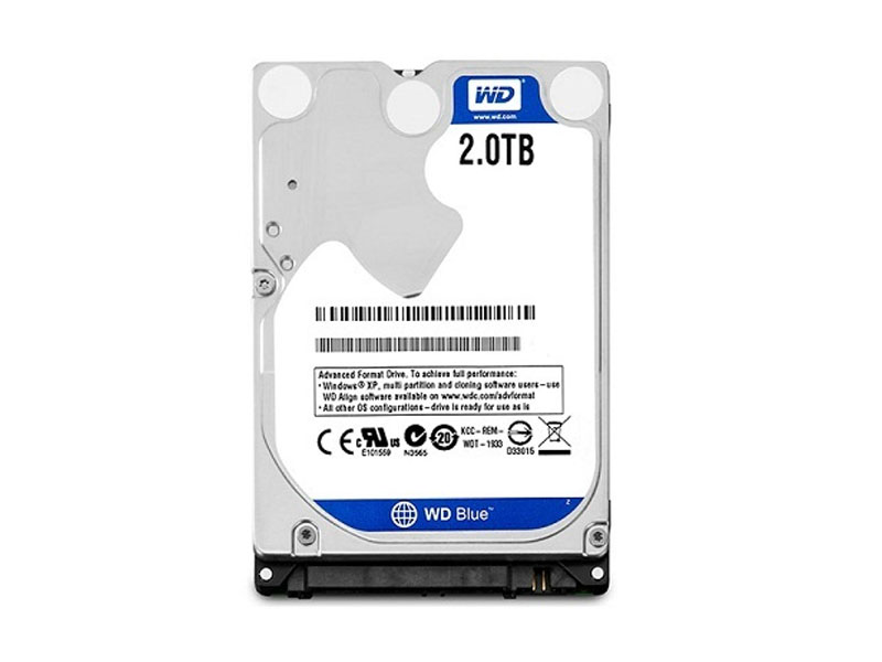 Ổ cứng HDD WD Blue 2TB 2.5inch SATA3 5400rpm WD20SPZX