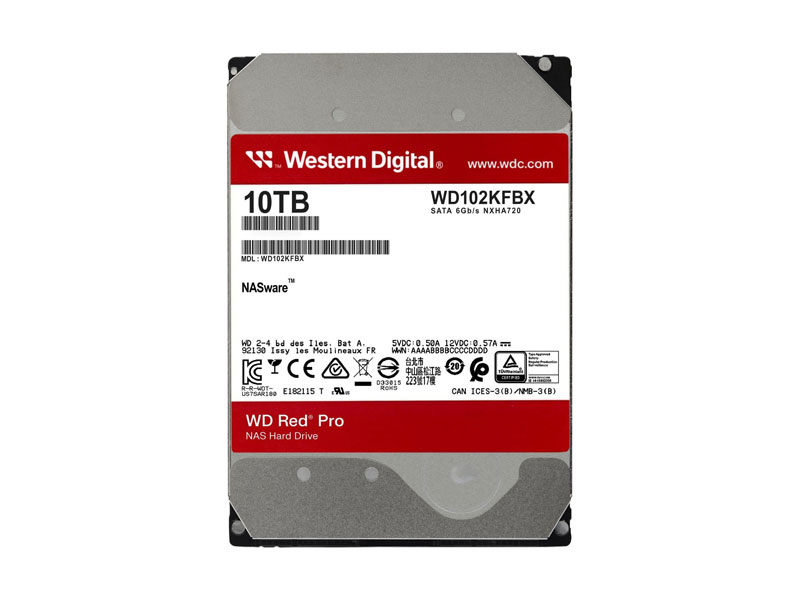 Ổ cứng HDD WD Red Pro 10TB 7200rpm WD102KFBX