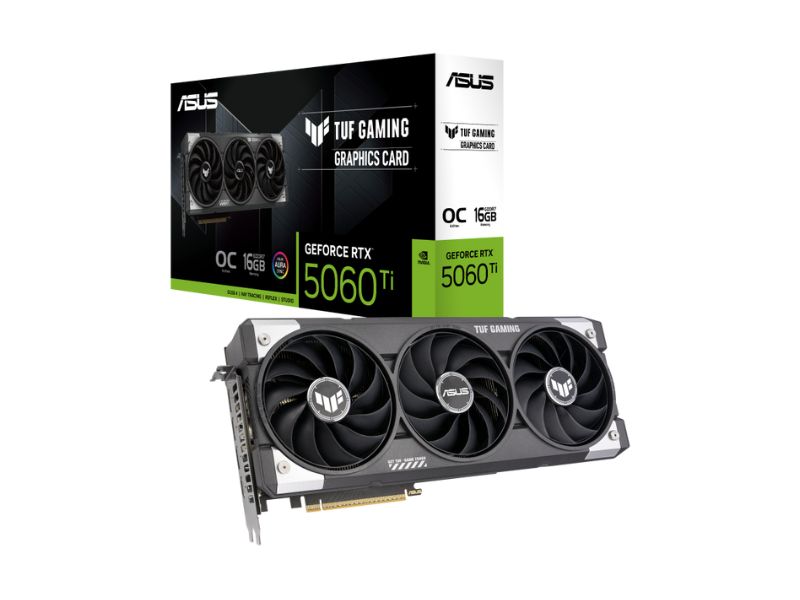 VGA ASUS TUF Gaming GeForce RTX 5060 Ti 16GB GDDR7 OC (TUF-RTX5060TI-O16G-GAMING)