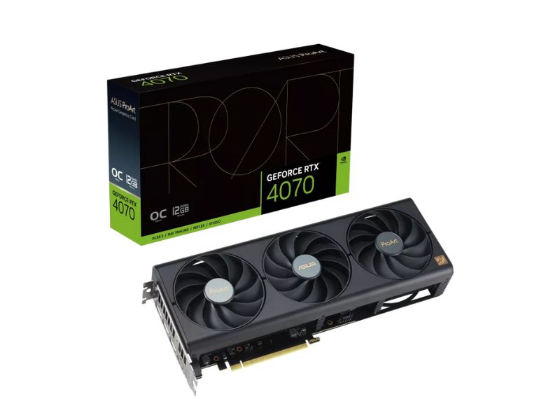VGA ASUS ProArt GeForce RTX 4070 OC 12GB GDDR6X (PROART-RTX4070-O12G)