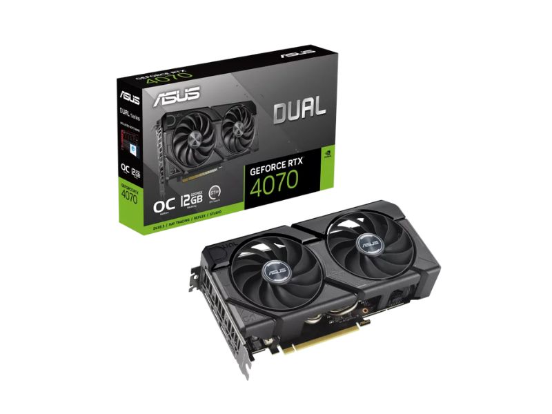 VGA ASUS Dual GeForce RTX 4070 EVO OC 12GB GDDR6X (DUAL-RTX4070-O12G-EVO)