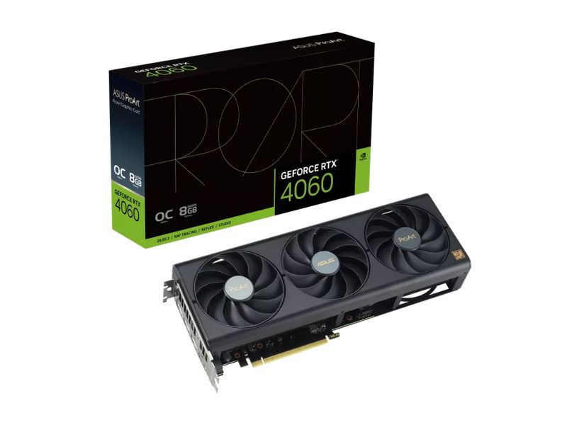 VGA ASUS ProArt GeForce RTX 4060 OC 8GB GDDR6 (PROART-RTX4060-O8G)