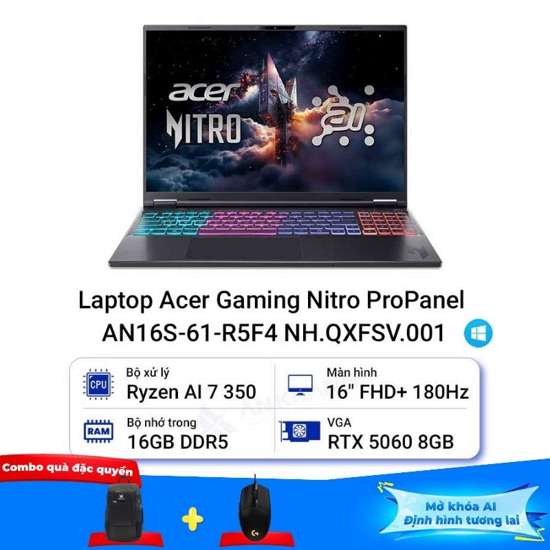 Laptop Acer Gaming Nitro ProPanel AN16S-61-R5F4 NH.QXFSV.001