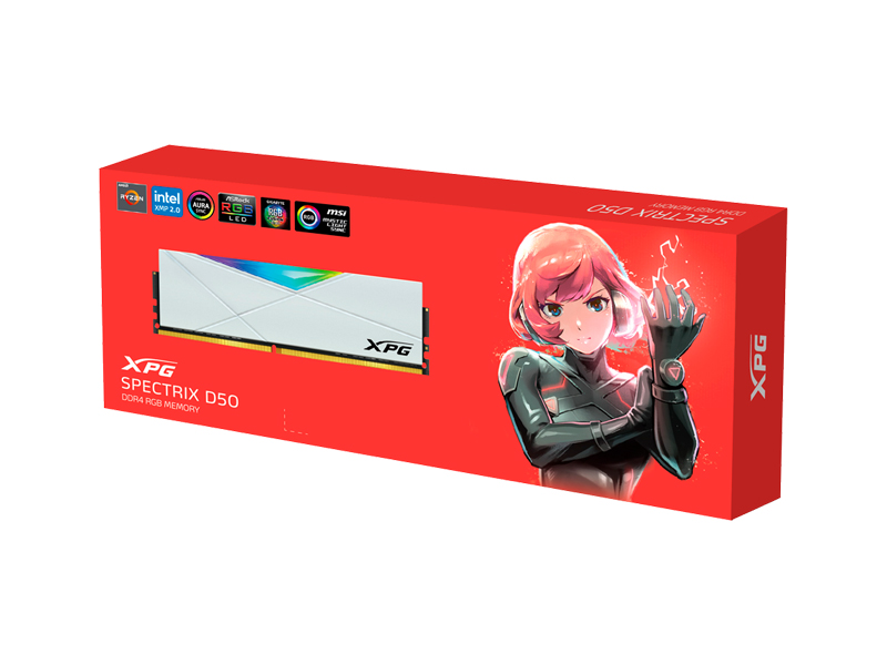 Ram PC Adata XPG Spectrix D50 16GB DDR4 3200 AX4U320016G16A-SW50 RGB