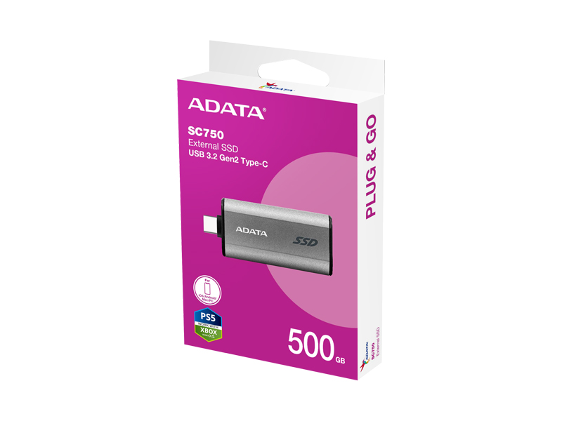 Ổ cứng di động SSD Adata SC750 500GB SC750-500G-CCBK	