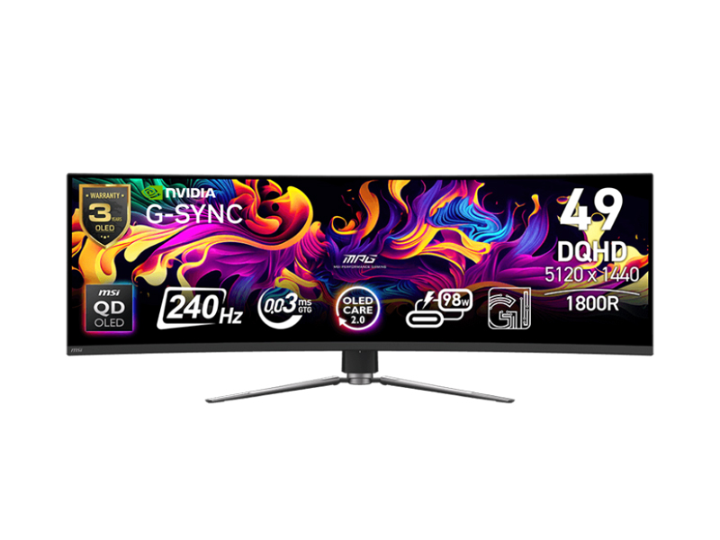 Màn hình cong MSI MPG 491CQPX QD-OLED 49inch DQHD 240Hz 0.03ms
