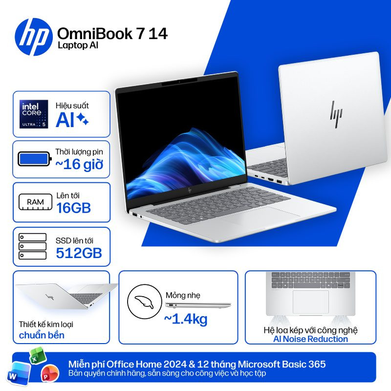 Laptop HP OmniBook 7 14-fr0033TU C1MN2PA