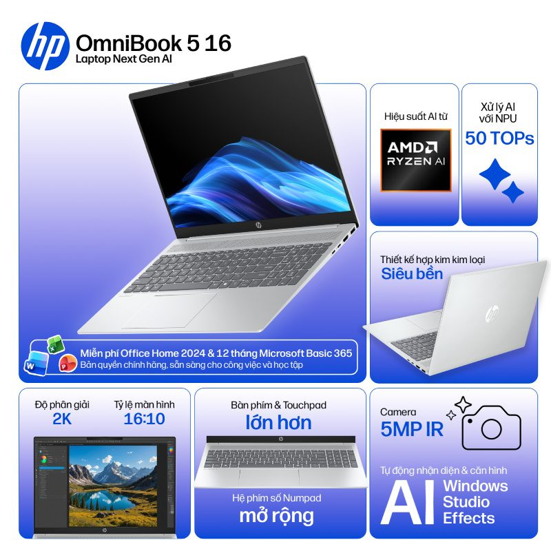 Laptop HP OmniBook 5 16-ag1068AU BZ7T0PA
