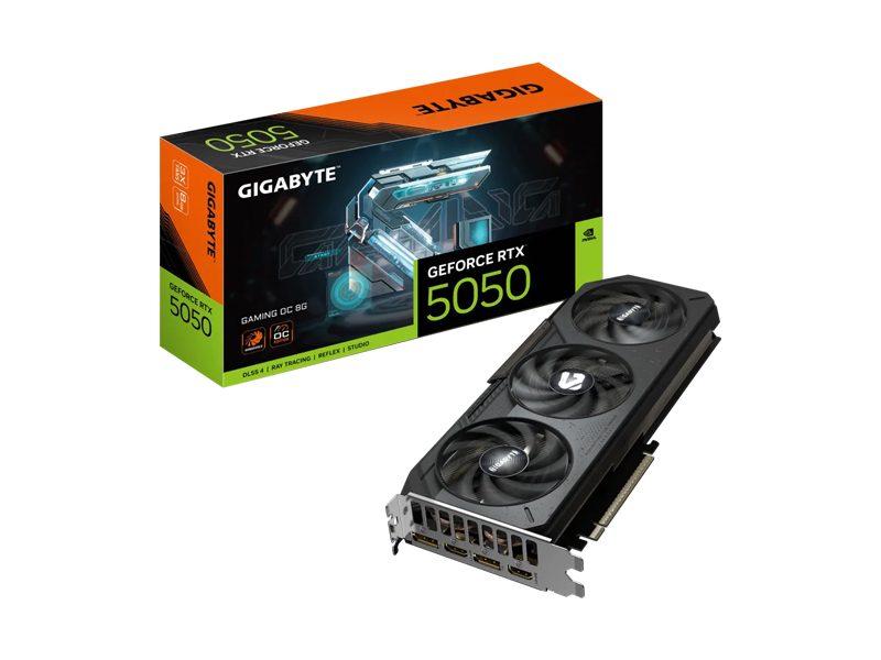 VGA Gigabyte GeForce RTX 5050 GAMING OC 8G GV-N5050GAMING OC-8GD