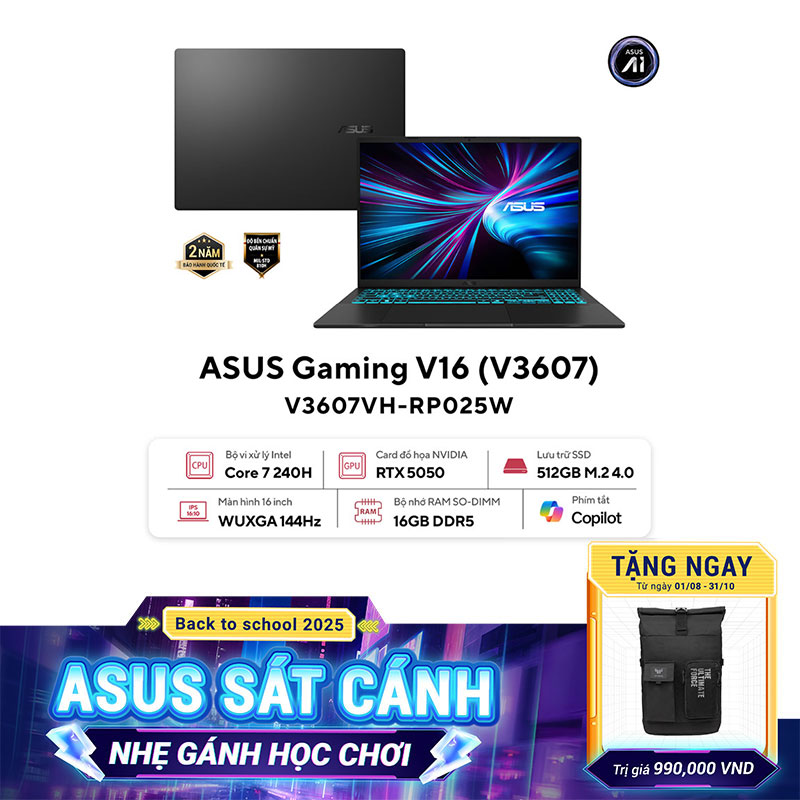 Laptop ASUS Gaming V16 V3607VH-RP025W