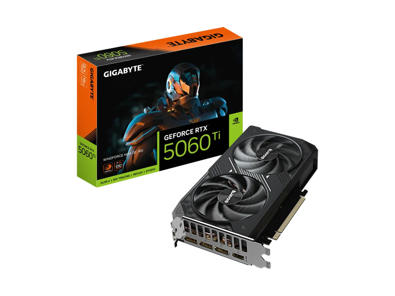 VGA Gigabyte GeForce RTX 5060 Ti WINDFORCE MAX OC 16G GV-N506TWF2MAX OC-16GD