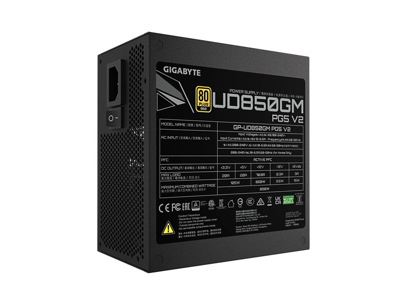 Nguồn Gigabyte UD850GM PG5 V2 GP-UD850GM PG5 V2