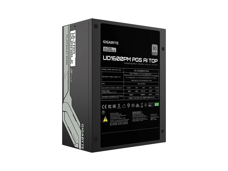 Nguồn Gigabyte UD1600PM PG5 AI TOP GP-UD1600PM PG5