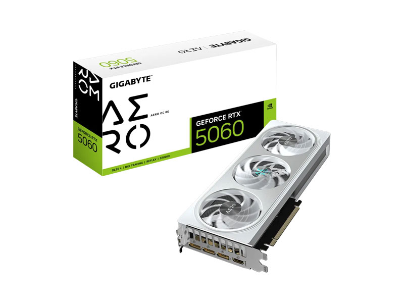VGA Gigabyte GeForce RTX 5060 AERO OC 8G GV-N5060AERO OC-8GD